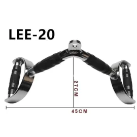 Size and details of the Home Gym Cable Attachment with D-Handle.