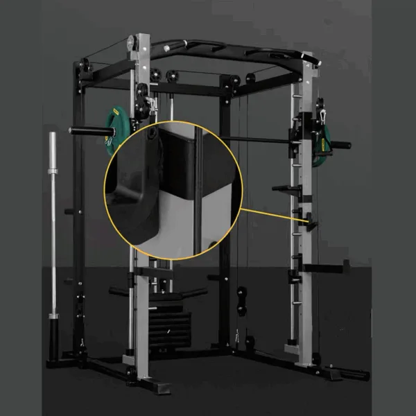 Detailed view of a specific part of the J025 Smith Machine.