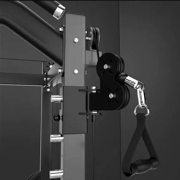 J025 Smith Machine Attachment Detail 1 - Customize workouts with versatile attachments.