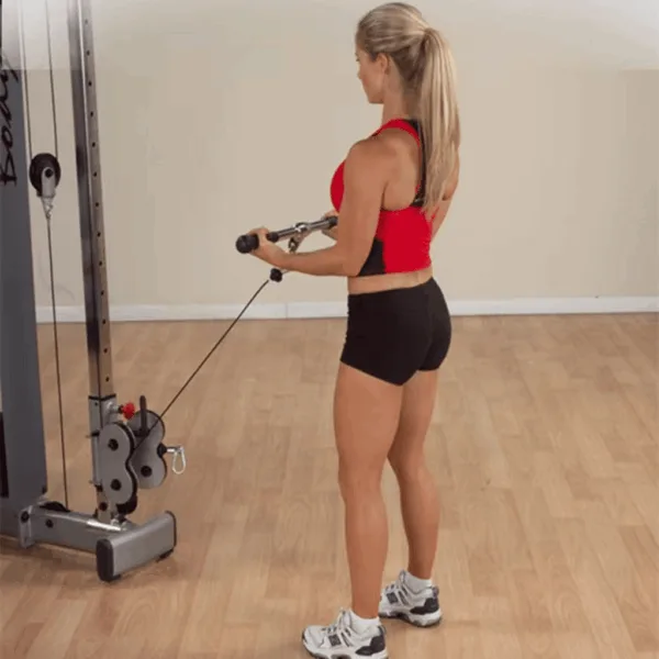 Another detailed view of a specific part of the Lat Pull Down machine.