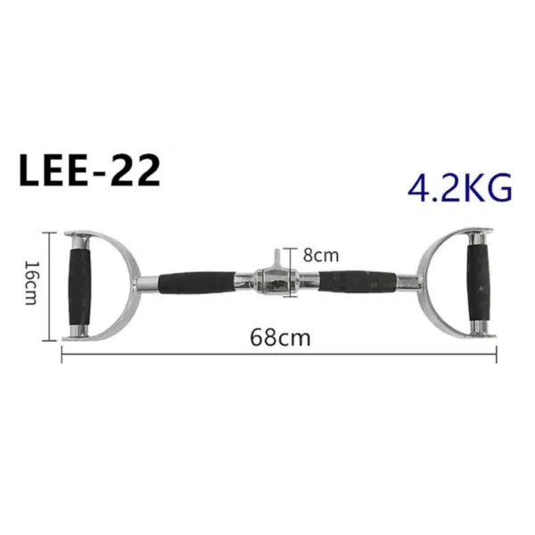 Lat Straight Pull Down Attachment LEE-22 Size details of the Lat Straight Pull Down.
