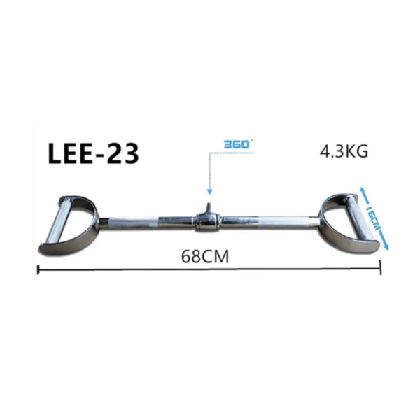 Lat Straight Pull Down Attachment with D-handle LEE-23 Size.