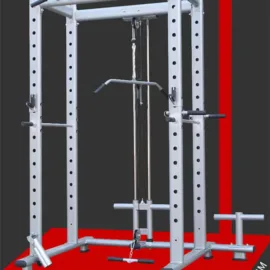 Experience the power of our Power Cage with Lat Pulldown for comprehensive strength training.
