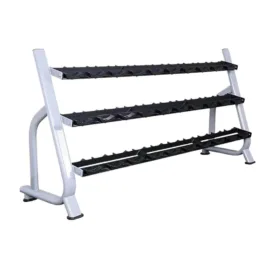 Three Tier Dumbbells Saddle Rack 15 Pairs