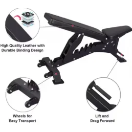 details of the adjustable bench