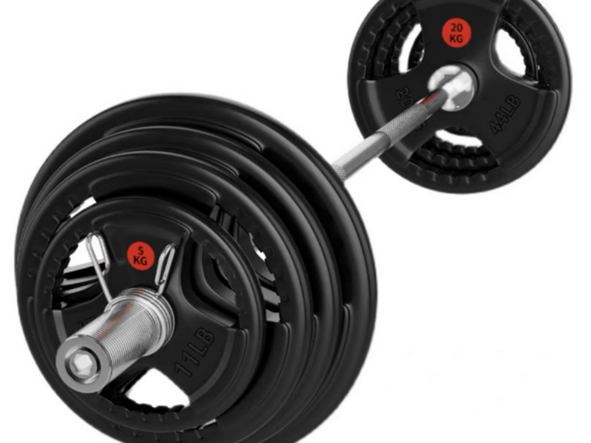 Barbell Bar Used Olympic Barbell Set Weight Plates Donedeal