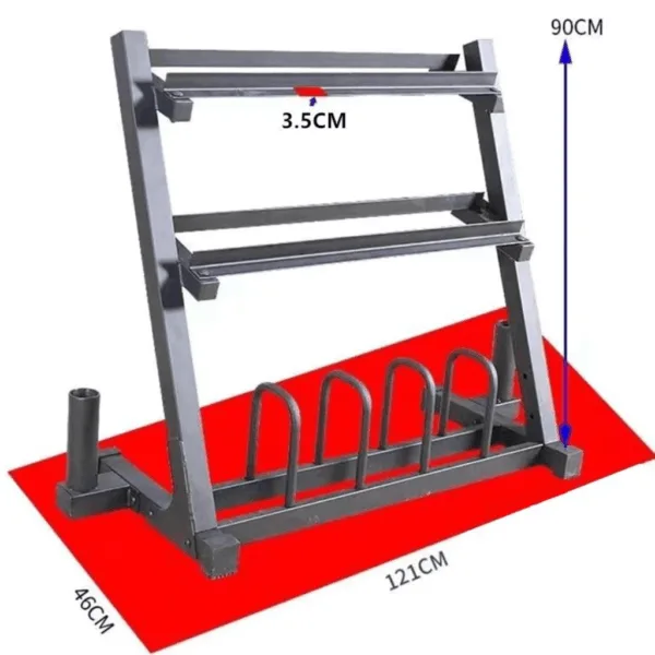 Dumbbell Rack Weight Plates Storage Rack