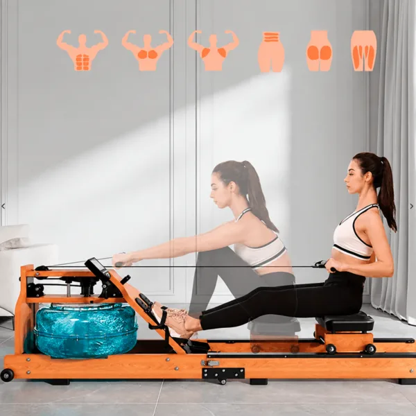 wooden water rowing machine2