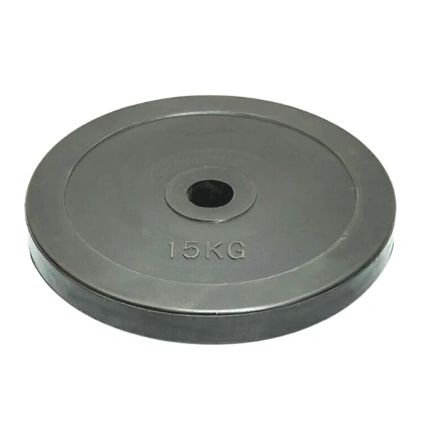 15kg Rubber Plates in a 50mm size for effective strength building.