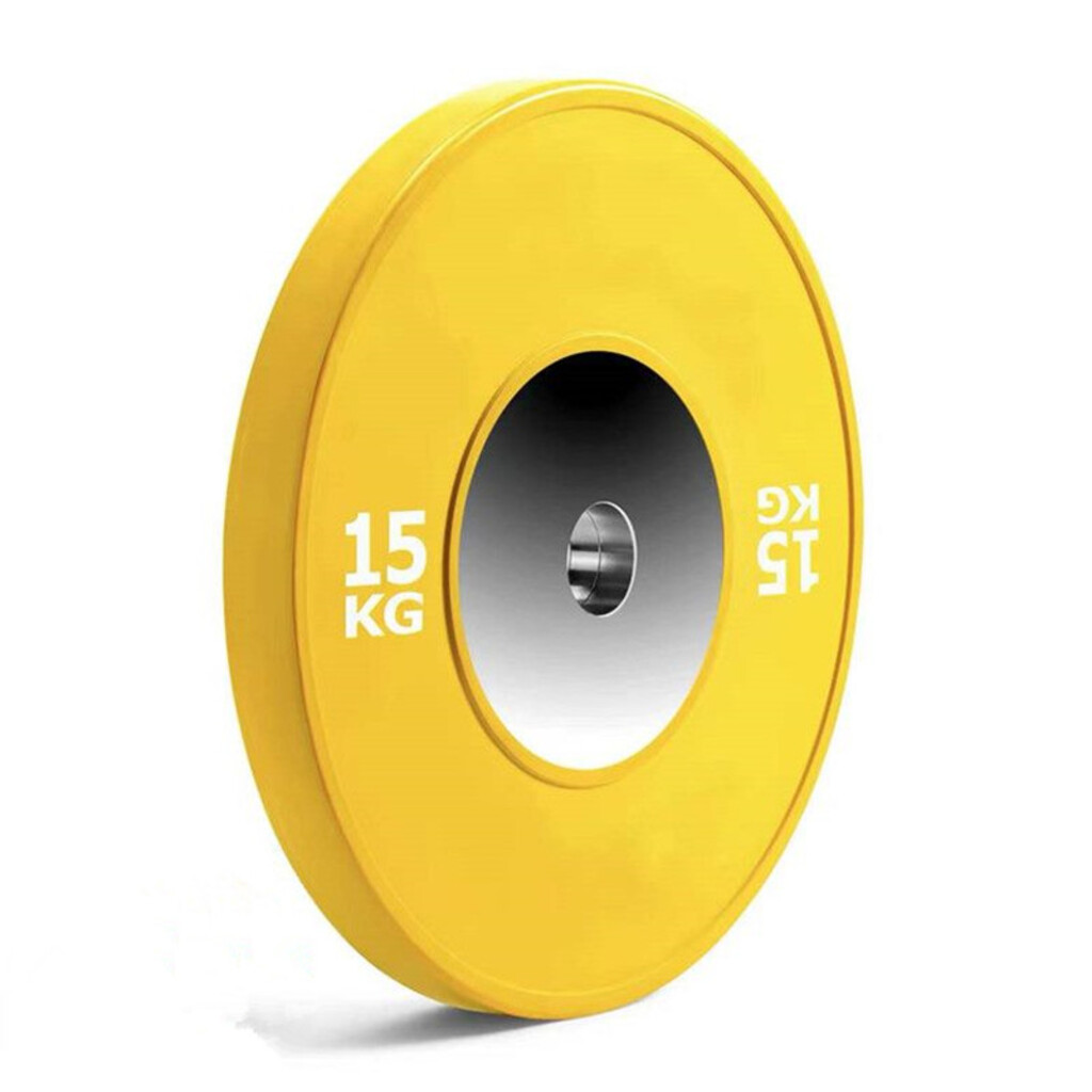 Competition Olympic Bumper Plates Premium Rubber Steel Core – 15KG x 1