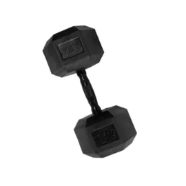 A black dumbbell