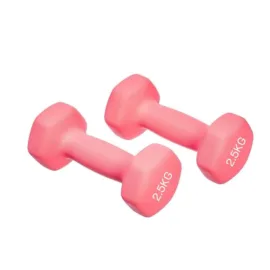 Pair of 2.5kg Pink Dumbbells