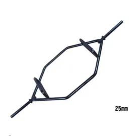 Gym weight bar with stopper.