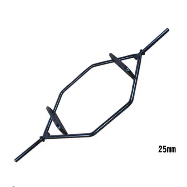 Gym weight bar with stopper.