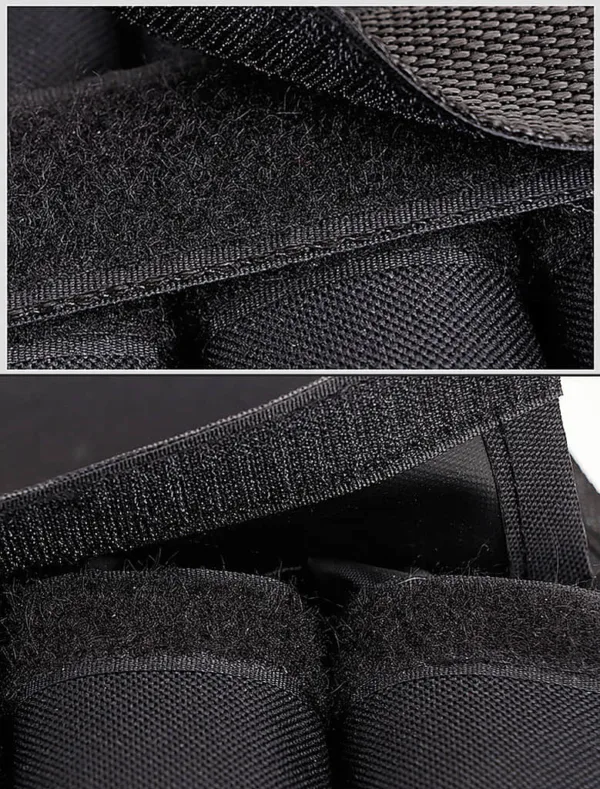 Image showcasing the Velcro fastening system of Gym weight vest