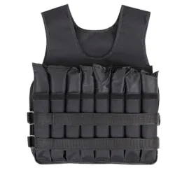 Black coloured Gym Weight Vest