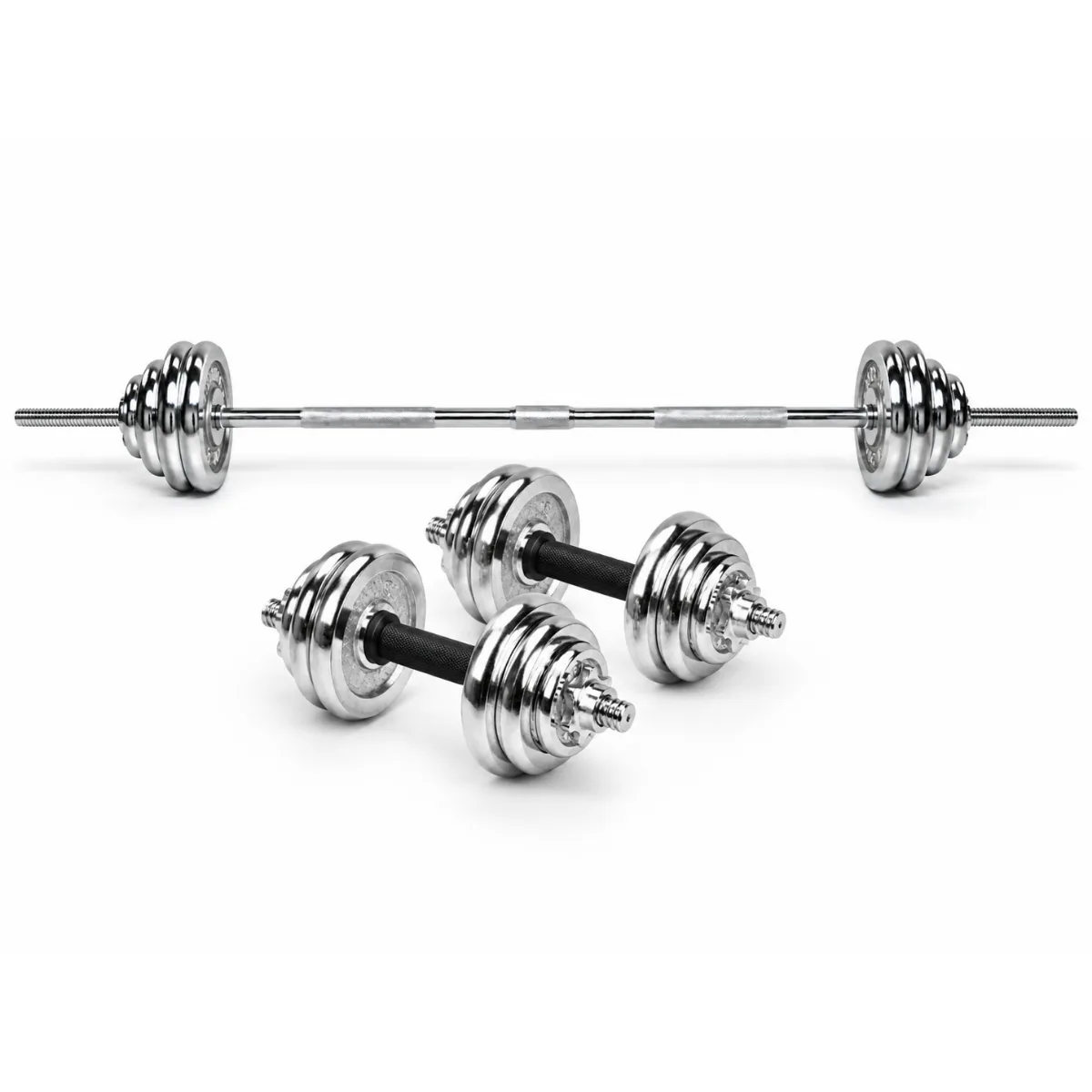 50KG Chrome Weight Set