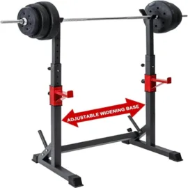 Squat Rack Commercial Half Squat Rack-Adjustable widening base