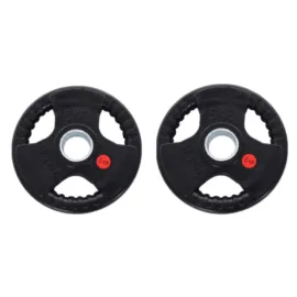 Weight Plates | Standard Rubber-Coated Grip Weights | 28mm - Image 2
