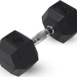 Hex Dumbbells | Silver Handle | 1KG-20KG (Sold Individually) - Image 4