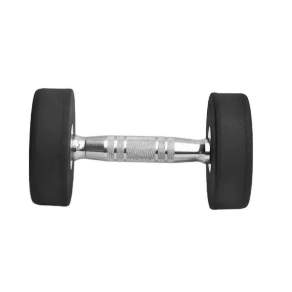 Display your Black Round Dumbbells with style, adding a sleek touch to your workout area.