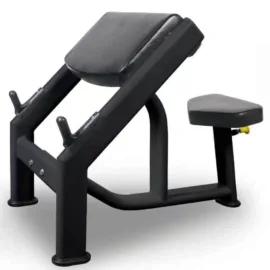 Commercial Preacher Curl Biceps Training Bench - Black