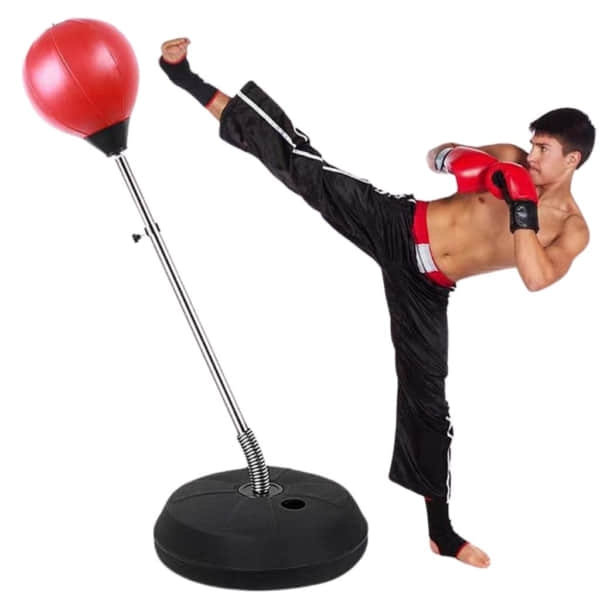 Free-standing Boxing Punch Speed Ball illustrating the Function.