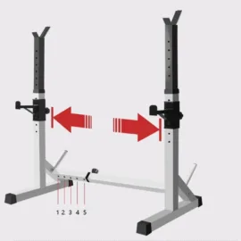 Squat Rack Commercial Half Squat Rack- Length adjusting options from 1-5