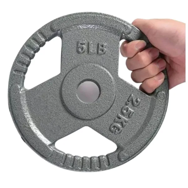 2.5Kg metal weight plate on a white background