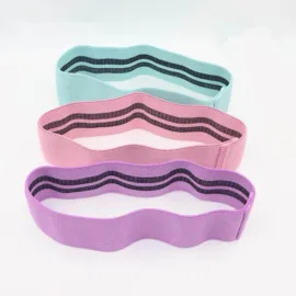 Set of fabric resistance bands designed for effective glute workouts.