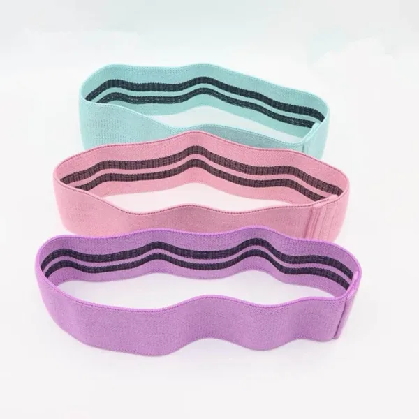 Set of fabric resistance bands designed for effective glute workouts.