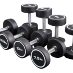 7.5Kg round dumbbells - Black
