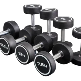 7.5Kg round dumbbells - Black