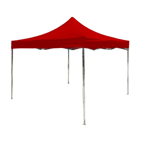 Stainless steel gazebo red canopy Stainless steel gazebo red canopy