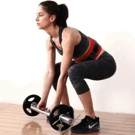 lifestyle image for women barbell lifting