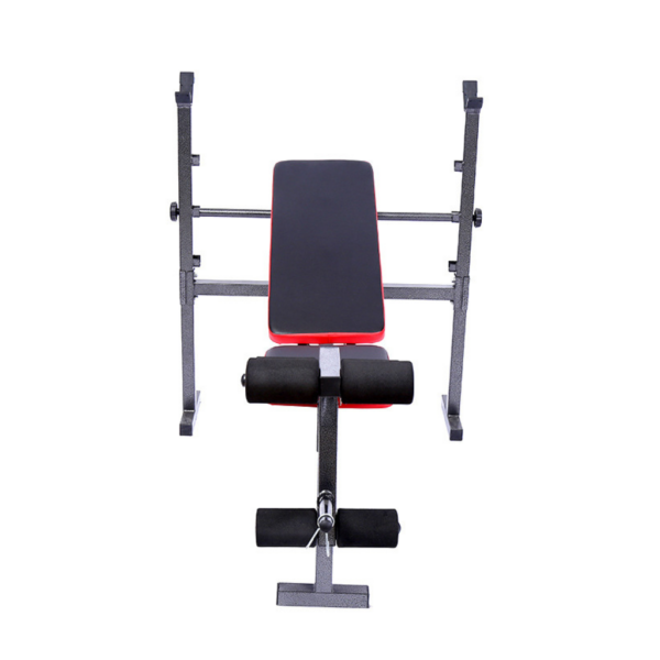 Weight bench with rack