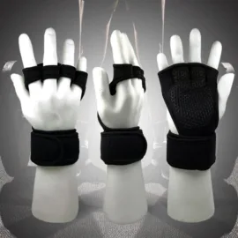Gloves - High-quality Weightlifting-Gloves in black, measuring 48 cm.