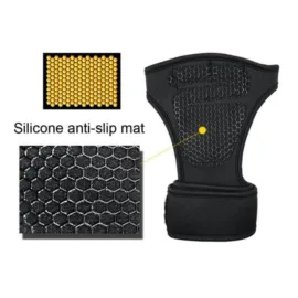 Weightlifting-Gloves with a silicone anti-chip feature.