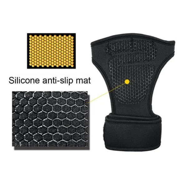 Weightlifting-Gloves with a silicone anti-chip feature.