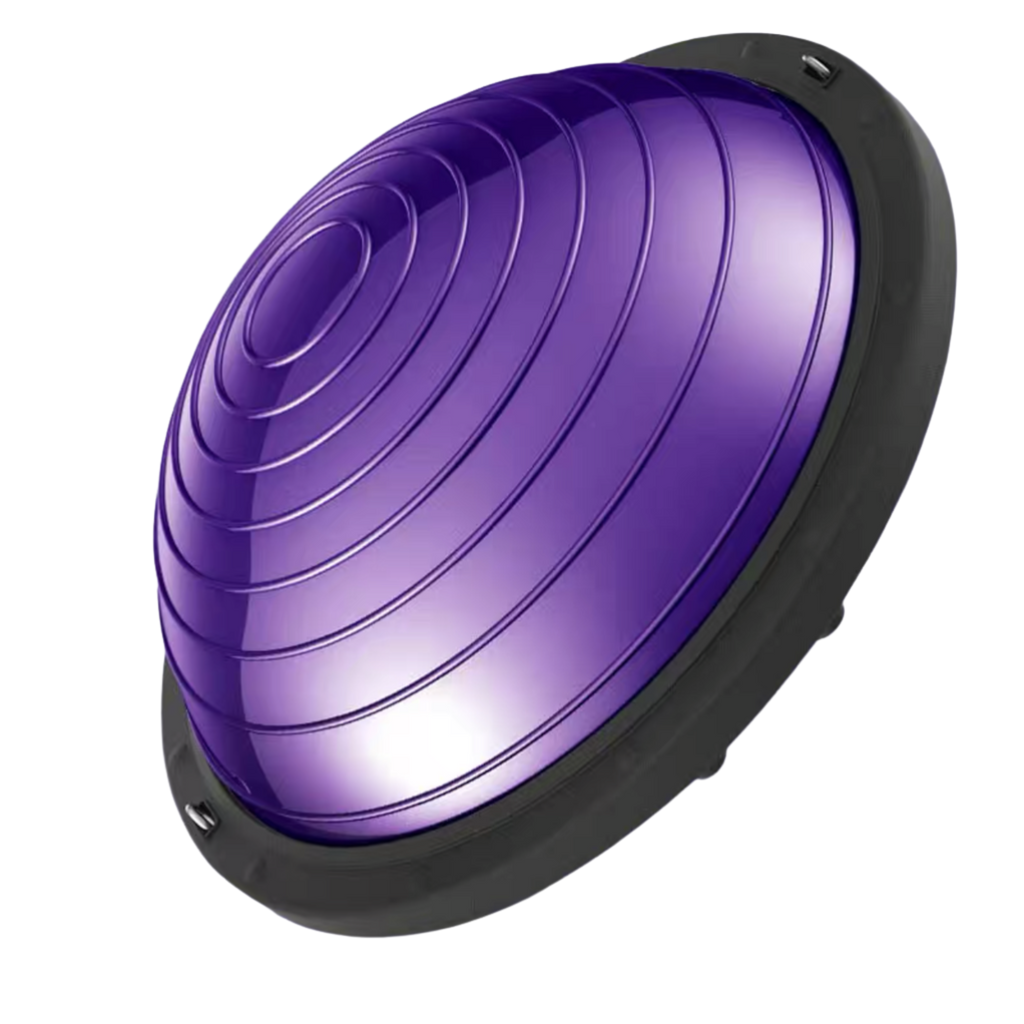 BOSU Ball | Balance Ball With Straps Flat – Purple