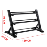 size of dumbbell rack