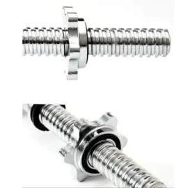 Dumbbell collars close-up for enhanced grip and stability."