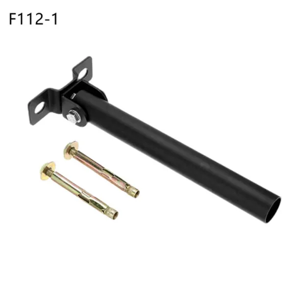 Heavy-duty landmine attachment with solid steel construction and mounting bolts, designed for Olympic barbell rotational exercises.