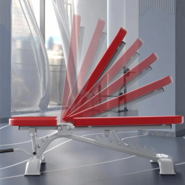 red adjustbale bench no wheels