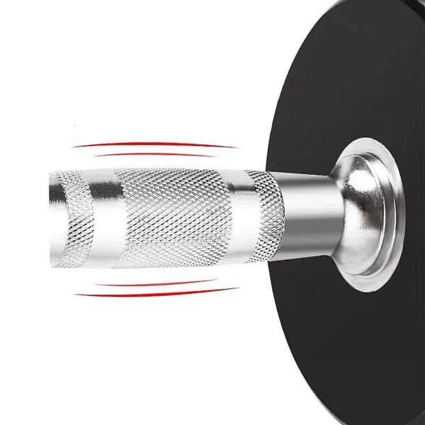 Round dumbbell handle - Silver