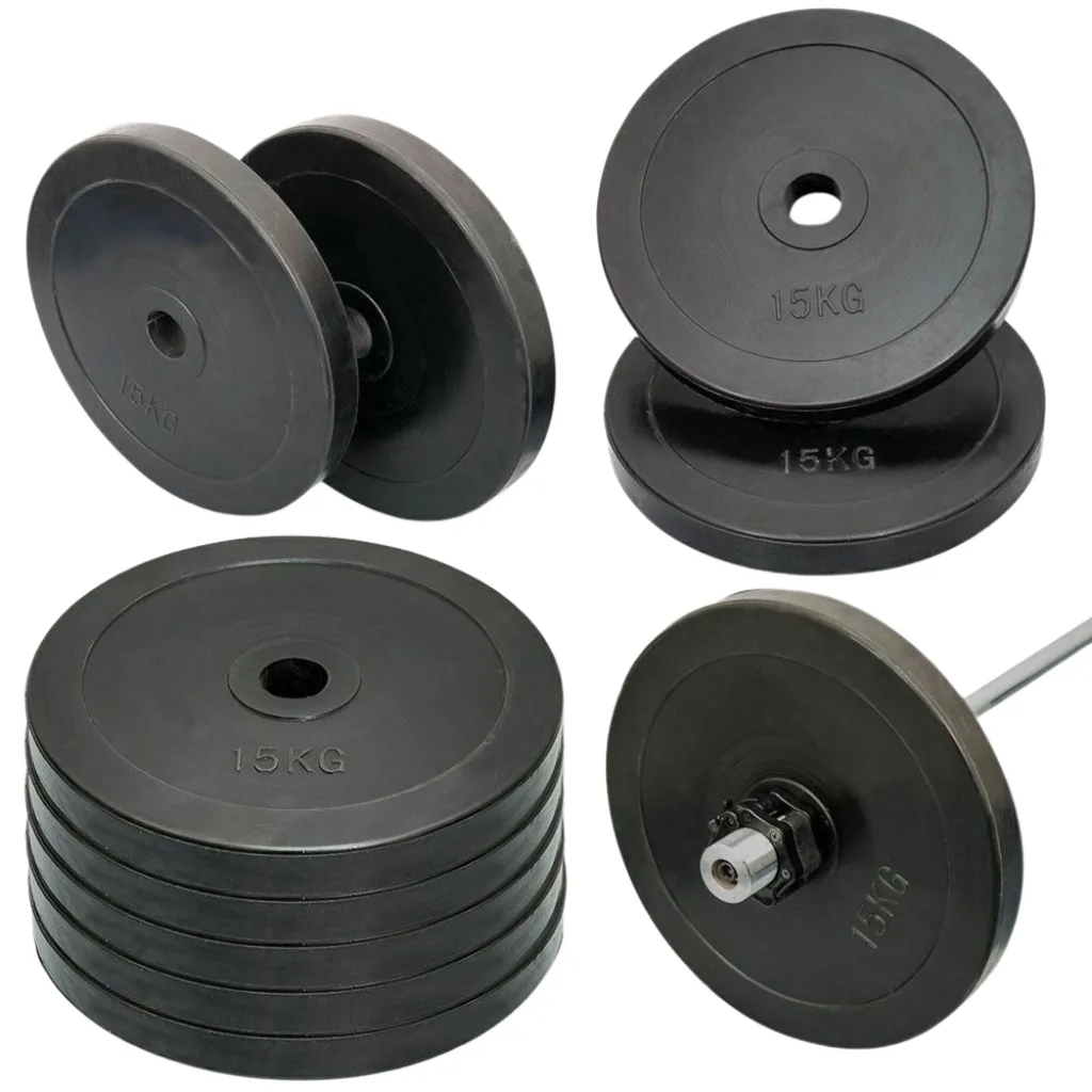 Rubber Weight Set to Organize and style your gym with this display.