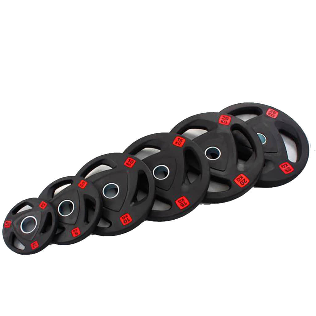 Weight Plates | Olympic Size 50mm | Rubber-Coated Grip Weights