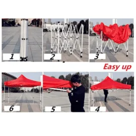 Image showing the setup process of a gazebo.