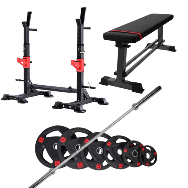 squat Rack with bench and package