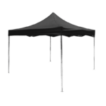 stainless steel gazbeo black canopy